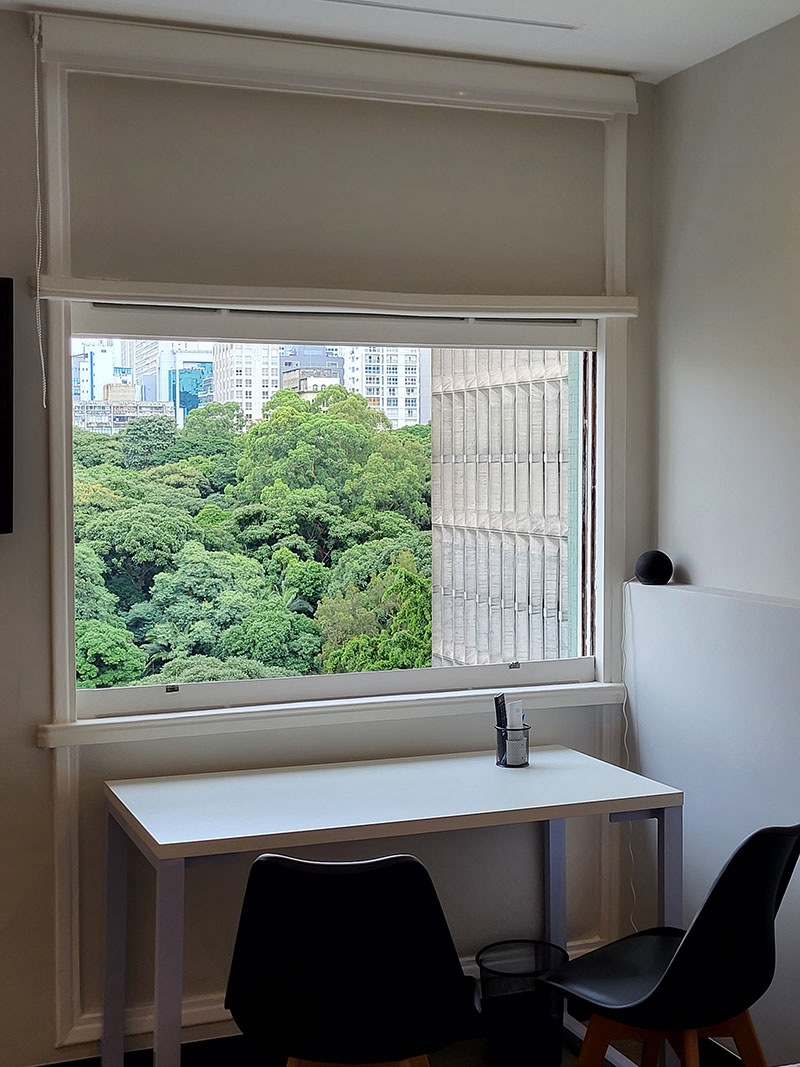 vista da janela do studio